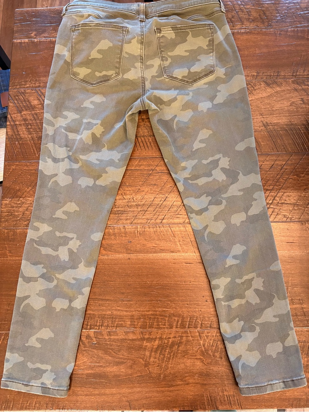 Sonoma Skinny Camo Jeans in Olive and Tan